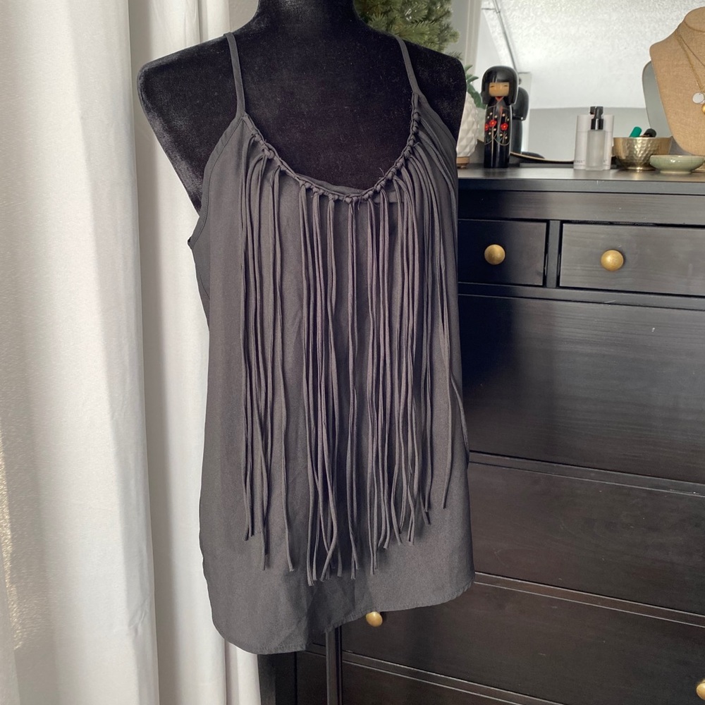 Boho racer back top